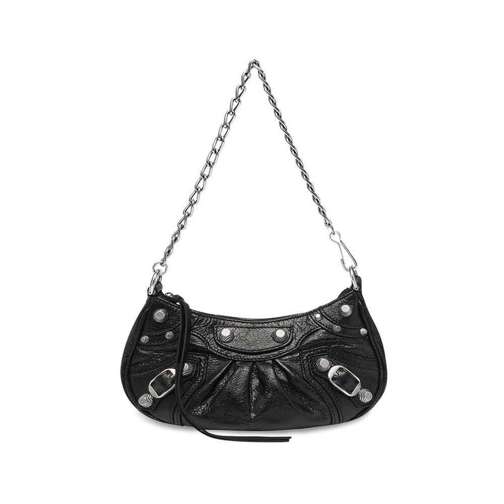 Shop BALENCIAGA 2023-24FW Women's Monaco Medium Chain Bag in Black