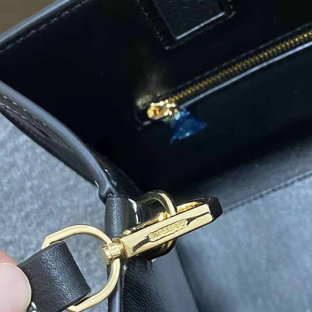 Burberry Women Mini Leather Frances Bag-Black 8 Burberry Women Mini Leather Frances Bag-Black - Image 8