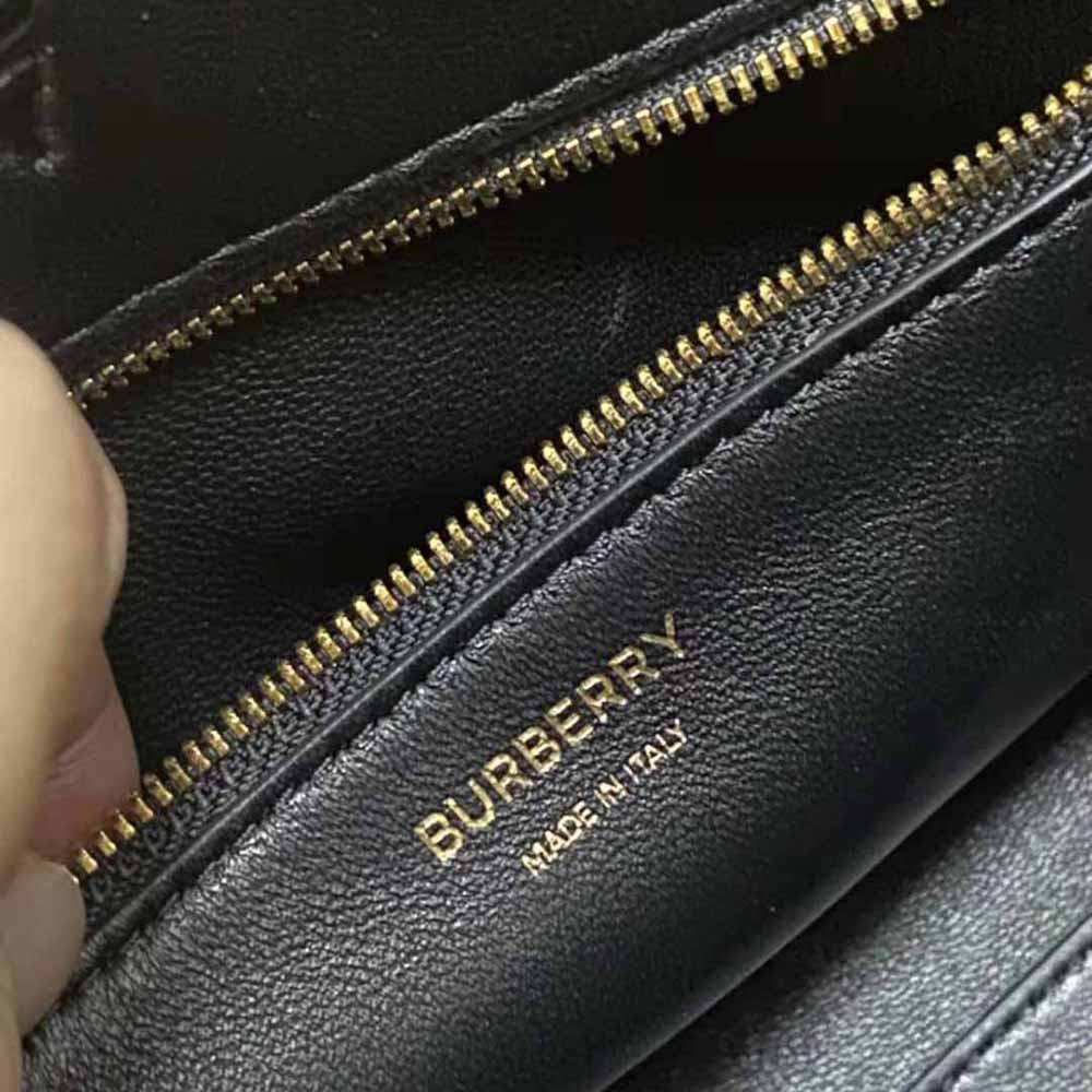 Burberry Women Mini Leather Frances Bag-Black 9 Burberry Women Mini Leather Frances Bag-Black - Image 9