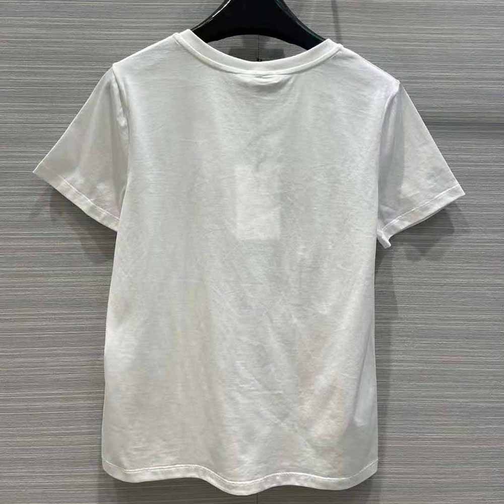 Shop CELINE Triomphe Celine t-shirt in cotton jersey (2X872671Q.01NB) by  Lilystore25