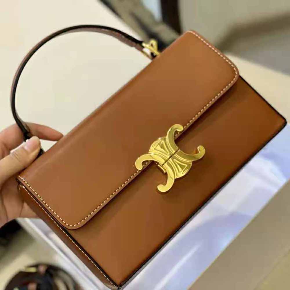 Celine box bag discount tan