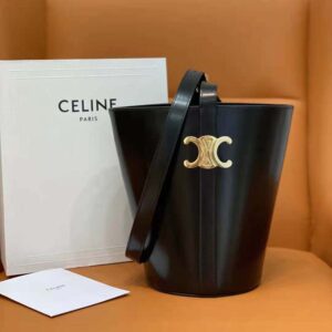 bucket triomphe in shiny calfskin black