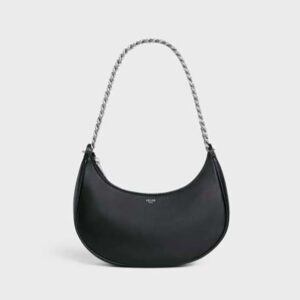 Celine Women Medium Ava Chain in Smooth Calfskin-Black