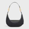 Celine Women Medium Leandre Bag in Supple Calfskin-Black
