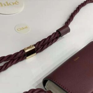 Chloe Women key Phone Pouch in Shiny Calfskin Leather