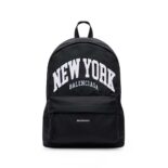 Dior Men Cities New York Explorer Backpack in Black and White Recycled Nylon