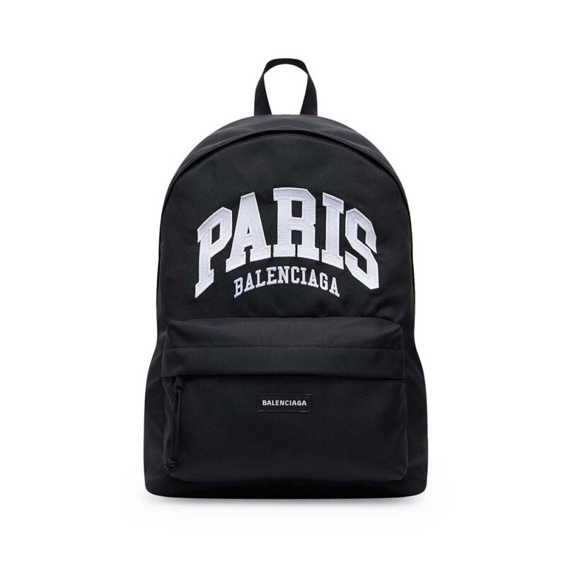 Balenciaga Men Cities New York Explorer Backpack in Black and White ...