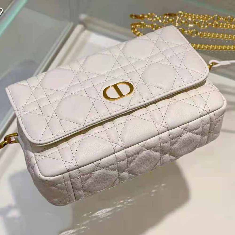 Dior Caro Pouch With Chain - Kaialux