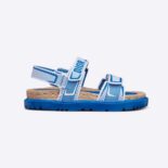 Dior Women DiorAct Sandal White and Bright Blue Technical Mesh and Rubber