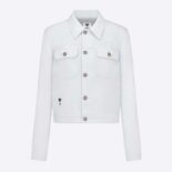 Dior Women Jacket White Multicolor D-Constellation Cotton Denim