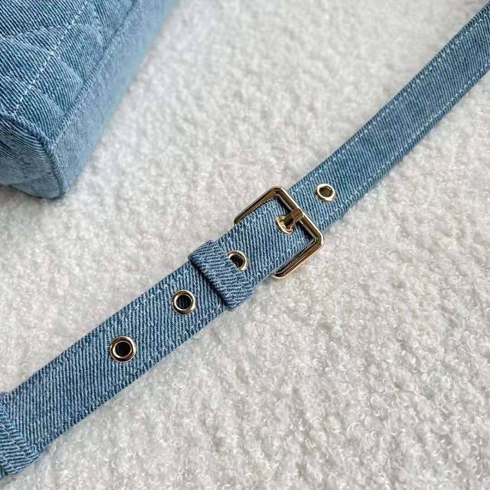 Dior Women Lady D-Joy Bag Blue Cannage Denim 9 Dior Women Lady D-Joy Bag Blue Cannage Denim - Image 9
