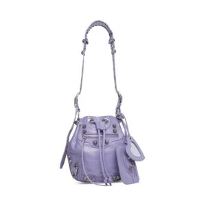 Dior Women Le Cagole XS Bucket Bag in Light Purple Arena Lambskin