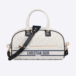 Christian Dior Perforated Oblique Medium Bobby Bag