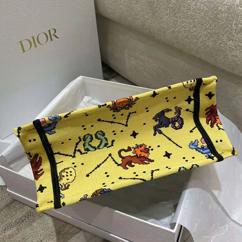 Large Dior Book Tote Yellow SS2022 – hey it's personal shopper london
