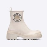 Dior Women Symbol Ankle Boot White Supple Calfskin