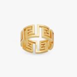 Fendi Women FF Ring Fendace Gold-Colored Ring