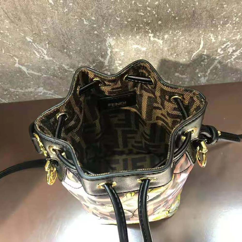 Fendi Women Mon Tresor Fendace Mini Bag in Multicolor Silk Print 6 Fendi Women Mon Tresor Fendace Mini Bag in Multicolor Silk Print - Image 6