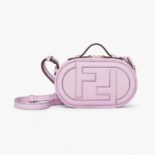 Fendi Women O Lock Mini Camera Case Lilac Leather Mini Bag