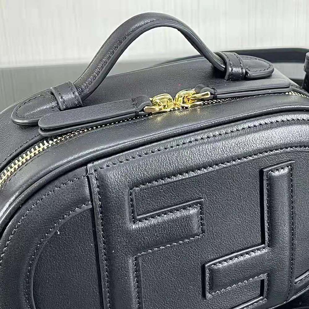 O'Lock Mini Camera Case - Black leather mini bag