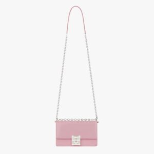 Givenchy Women Small 4G Bag in Box Leather with Chain-Pink