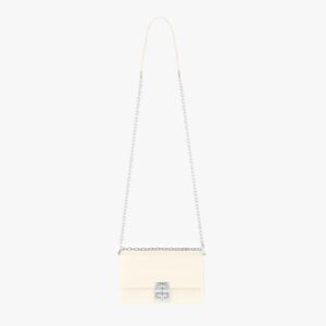 Givenchy Women Small 4G Bag in Box Leather with Chain-White