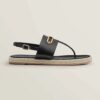 Hermes Women Eloise Espadrille in Goatskin