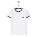 Loewe Men Anagram T-shirt in Cotton-White