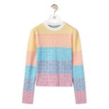 Loewe Women Anagram Jacquard Sweater in Wool