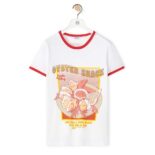 Loewe Women Oysters Print T-shirt in Cotton-White