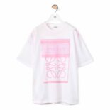 Loewe Women Photocopy Anagram T-shirt in Cotton-Pink