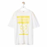 Loewe Women Photocopy Anagram T-shirt in Cotton-Yellow