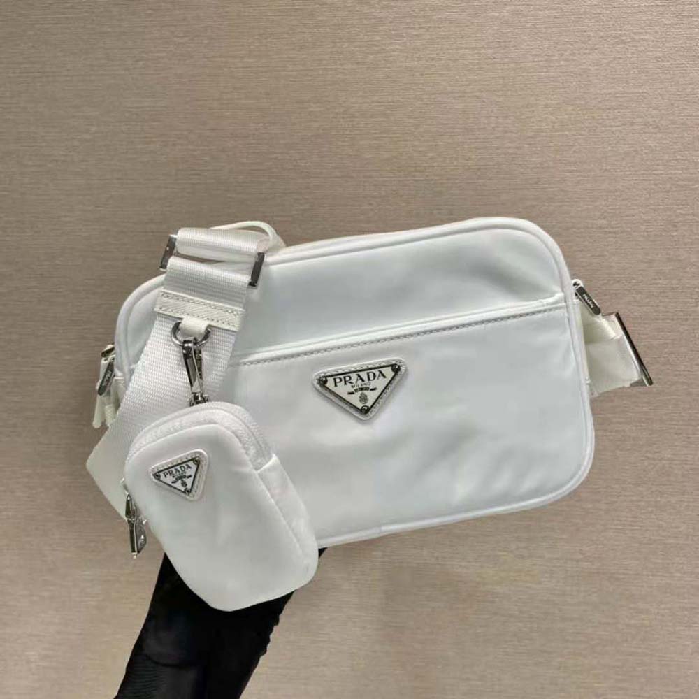 UNBOXING PRADA limited edition BAG 2022 TERRYCLOTH TRIANGLE POUCH +  SUNGLASSES PRADA CLASSIC WHITE 