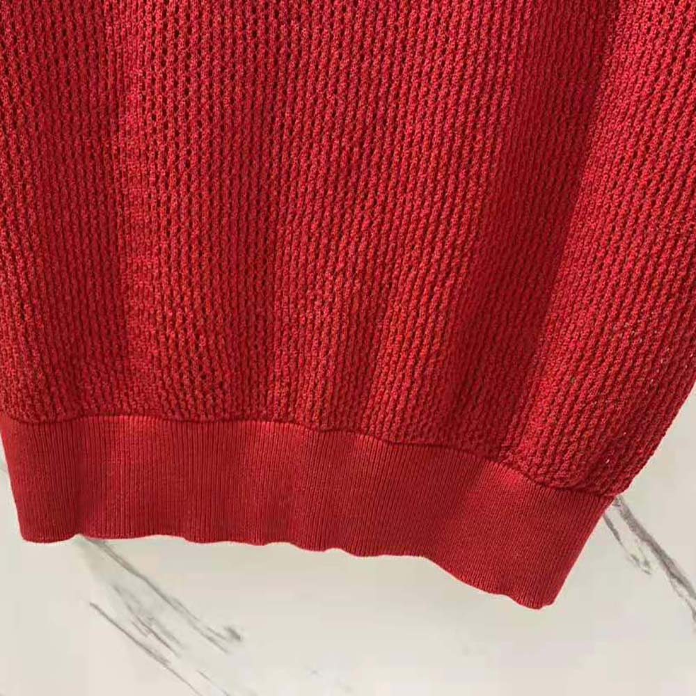 Prada Men's Contrast Silk-Cotton Knit Sweater