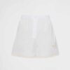 Prada Women Embroidered Poplin Shorts-White