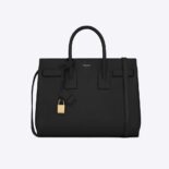 Saint Laurent YSL Women Classic Sac De Jour Small in Smooth Leather-Black