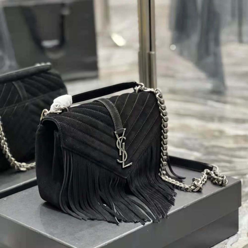 Saint Laurent College medium chain bag for Women - Black in UAE