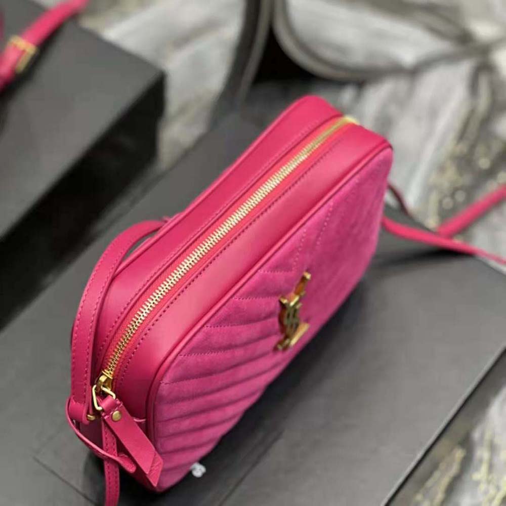 Ysl mini lou camera bag online pink