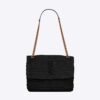 Saint Laurent YSL Women Niki Medium Chain Bag in Raffia and Leather-Black 11 Saint Laurent YSL Women Niki Medium Chain Bag in Raffia and Leather-Black