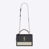 Saint Laurent YSL Women Sunset Medium Top Handle in Smooth Leather
