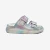 Alexander Mcqueen Women Oversized Hybrid Slide in Silver