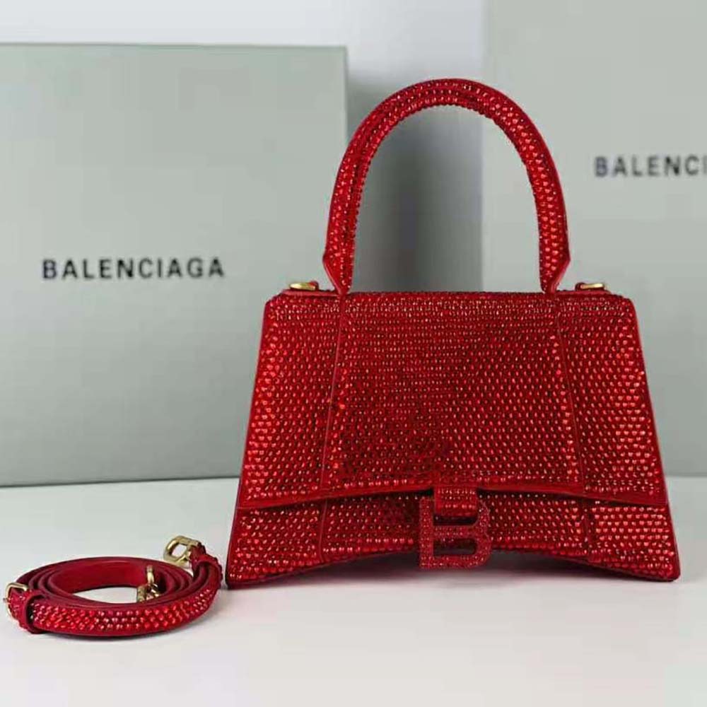 Balenciaga XS Red Hourglass Bag