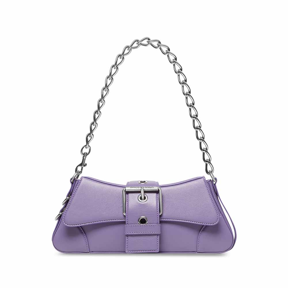 Balenciaga Women Lindsay Small Shoulder Bag With Strap in Light Purple ...