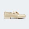 Bottega Veneta Unisex Monsieur Loafer in Calfskin Leather-Beige