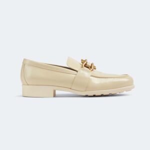 Bottega Veneta Unisex Monsieur Loafer in Calfskin Leather-Beige