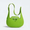 Bottega Veneta Women Punch Recyclable Rubber Shoulder Bag-Lime