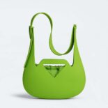 Bottega Veneta Women Punch Recyclable Rubber Shoulder Bag-Lime