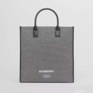 Burberry Women Horseferry Print Cotton Canvas Tote