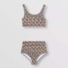 Burberry Women Monogram Print Stretch Nylon Bikini