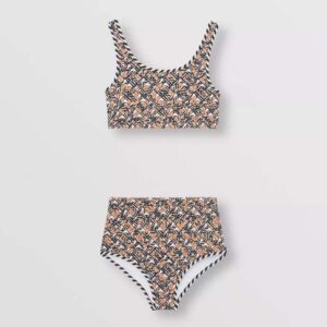 Burberry Women Monogram Print Stretch Nylon Bikini