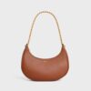 Celine Women Medium Ava Chain in Smooth Calfskin-Brown